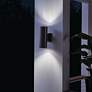 4_Cylinder 12" High Architectural Bronze Outdoor Wall Light more views
