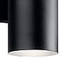 3_Cylinder 12"H Textured Black Up-Down LED Outdoor Wall Light more views