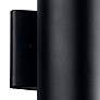 4_Cylinder 12"H Textured Black Up-Down LED Outdoor Wall Light more views