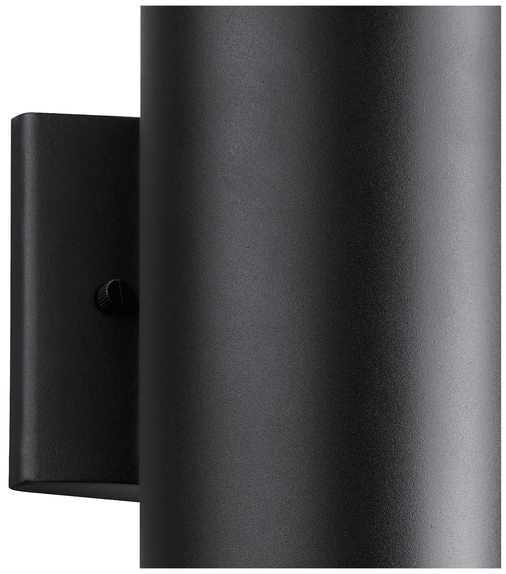 Cylinder 12"H Textured Black Up-Down LED Outdoor Wall Light