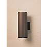 Thumbnail3 of Cylinder 14 3/4"H Architectural Bronze Outdoor Wall Light more views