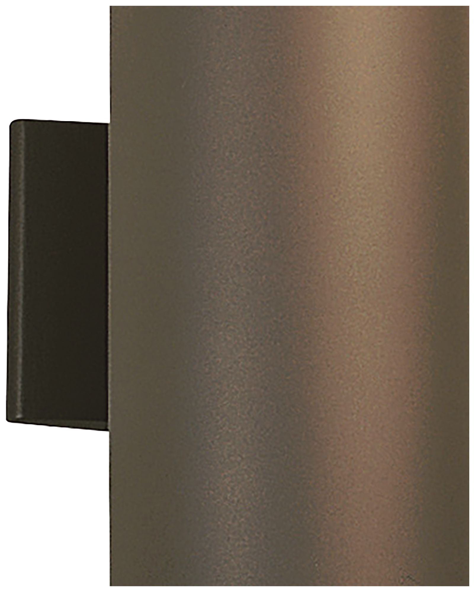 Cylinder 14 3/4"H Architectural Bronze Outdoor Wall Light