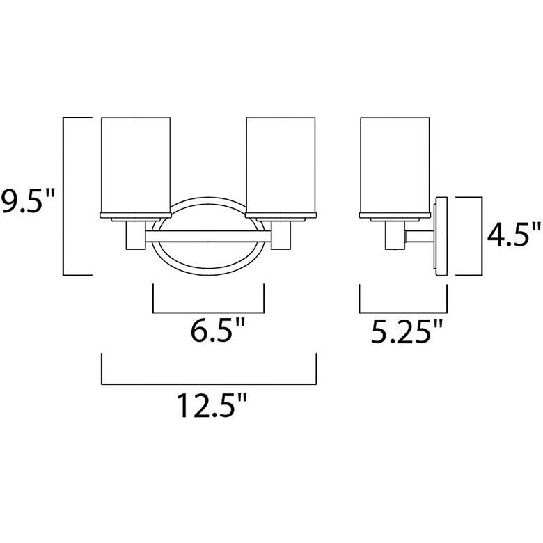 Image 2 Cylinder 2-Light Bath Vanity more views