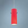 1_Cylinder 4" Wide Brushed Steel Mini Pendant