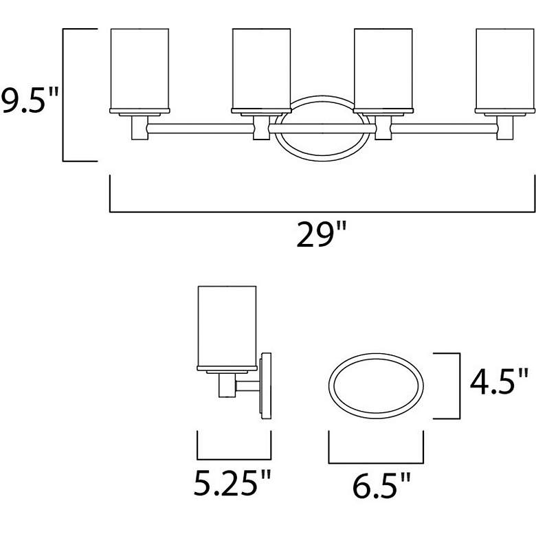 Image 2 Cylinder 4-Light Bath Vanity more views