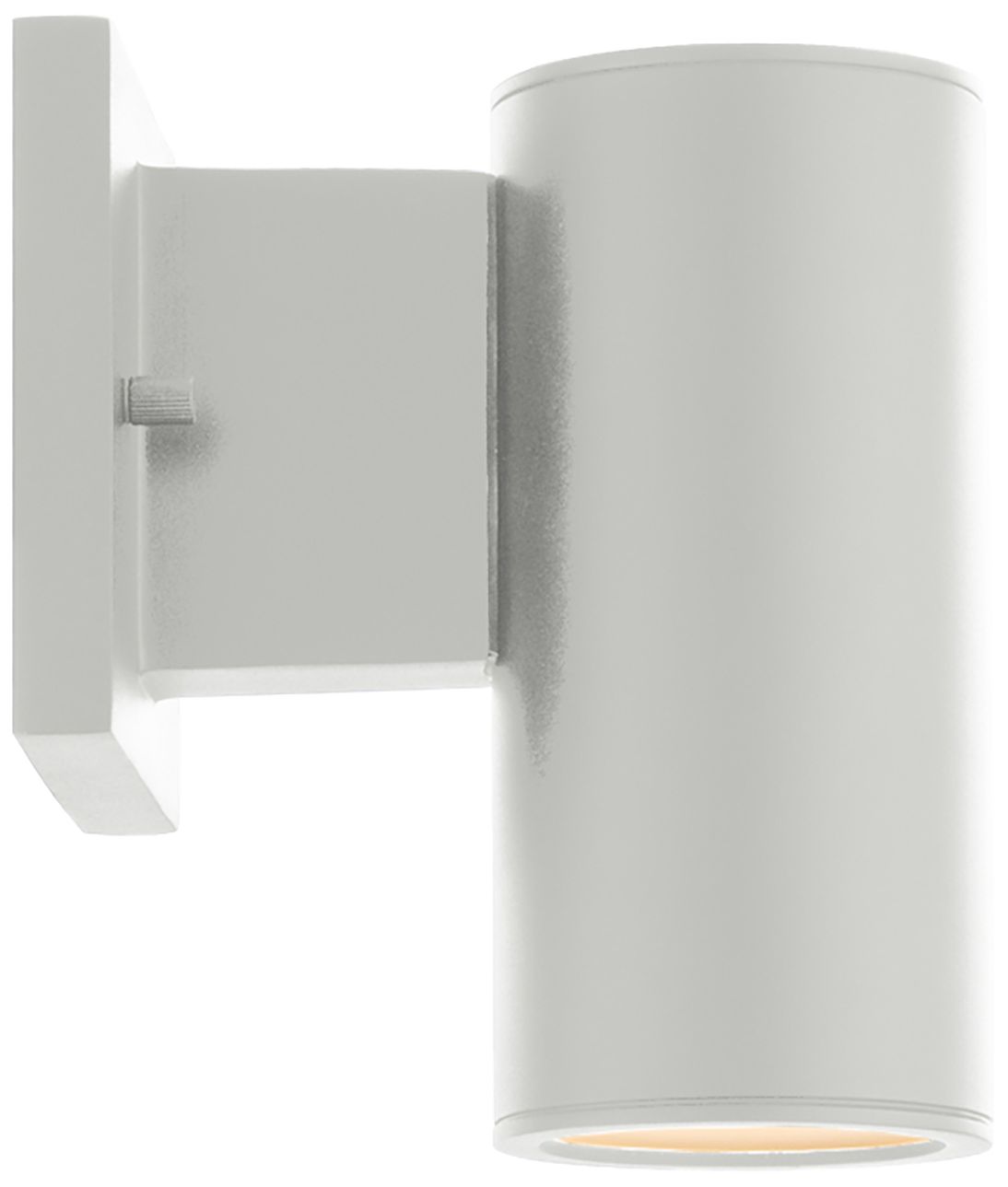 Image 4 Cylinder 7.13"H x 3"W 1-Light Outdoor Wall Light in White more views