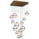 Cyllindra 6.38"H x 5.88"W 13-Light Multi-Light Pendant in Aged Brass
