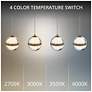 3_Cyllindra 6.38"H x 5.88"W 23-Light Multi-Light Pendant in Aged Brass more views