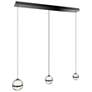 1_Cyllindra 6.38"H x 5.88"W 3-Light Multi-Light Pendant in Black Chrome