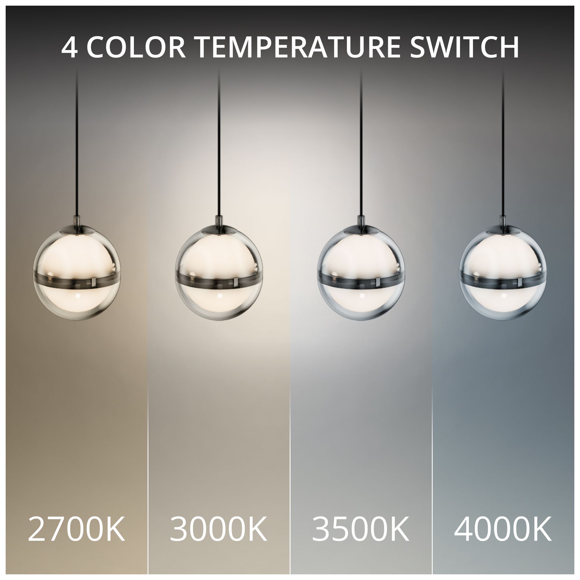 Image 5 Cyllindra 6.38"H x 5.88"W 1-Light Mini-Pendant in Black Chrome more views