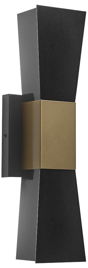 Cylo 18" High Black Pearl|New Brass Interior Sconce Triac LED
