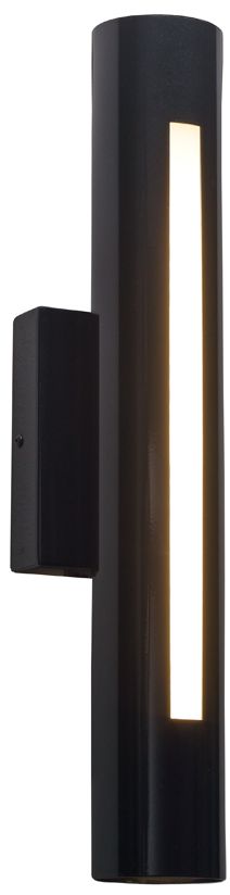Cylo 19.5" High Black Pearl|Opal Acrylic Exterior Sconce LED