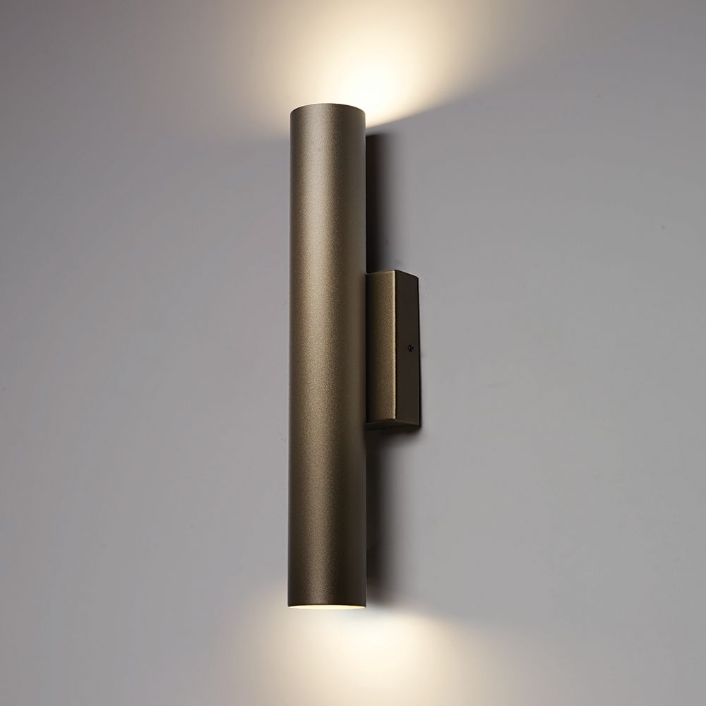 Cylo 19.5" High Cast Bronze|Opal Acrylic ADA Sconce 0-10V LED in scene