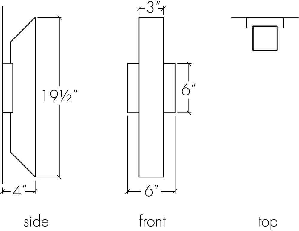 Image 3 Cylo 19.5" High New Brass|Opal Acrylic Exterior Sconce LED more views