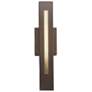 Cylo 19 1/2" Bronze Age and Faux Alabaster Exterior Sconce