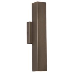 Cylo 19 1/2&quot; Cast Bronze and Opal Acrylic Sconce Triac LED