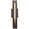 Cylo 19 1/2" High Bronze Age and Faux Alabaster ADA Sconce