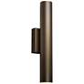 Cylo 19 1/2" High Cast Bronze and Opal Acrylic ADA Sconce in scene