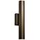 Cylo 19 1/2" High Cast Bronze and Opal Acrylic ADA Sconce