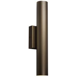 Cylo 19 1/2&quot; High Cast Bronze and Opal Acrylic ADA Sconce