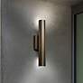 Cylo 19 1/2" High Cast Bronze and Opal Acrylic ADA Sconce in scene