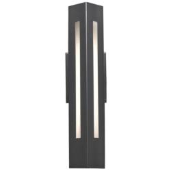 Cylo 19 1/2&quot; High Dark Iron and White Swirl Sconce Triac LED