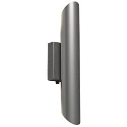 Cylo 19 1/2&quot; Pewter and Opal Acrylic ADA Sconce LED Retrofit