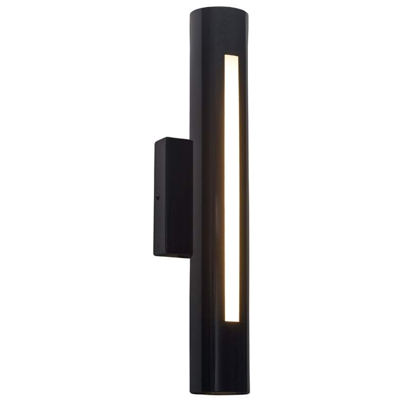 Image 1 Cylo 19 1/2 inchH Black Pearl Opal Acrylic Exterior Sconce LED