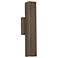Cylo 19 1/2"H Cast Bronze Opal Acrylic Exterior Sconce LED