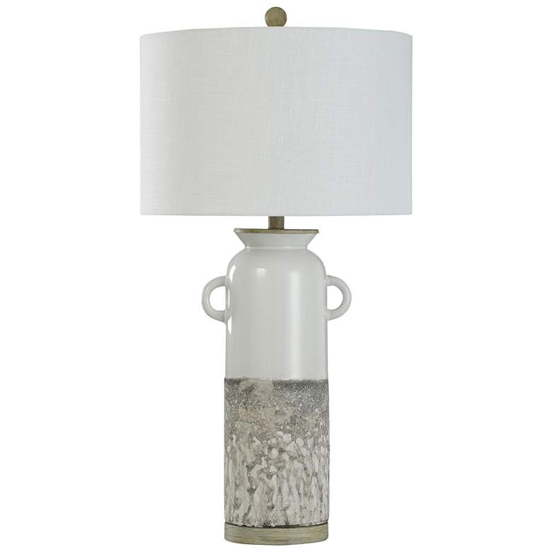 Image 1 Cynder 34 inch Grey Table Lamp With Petite Handles