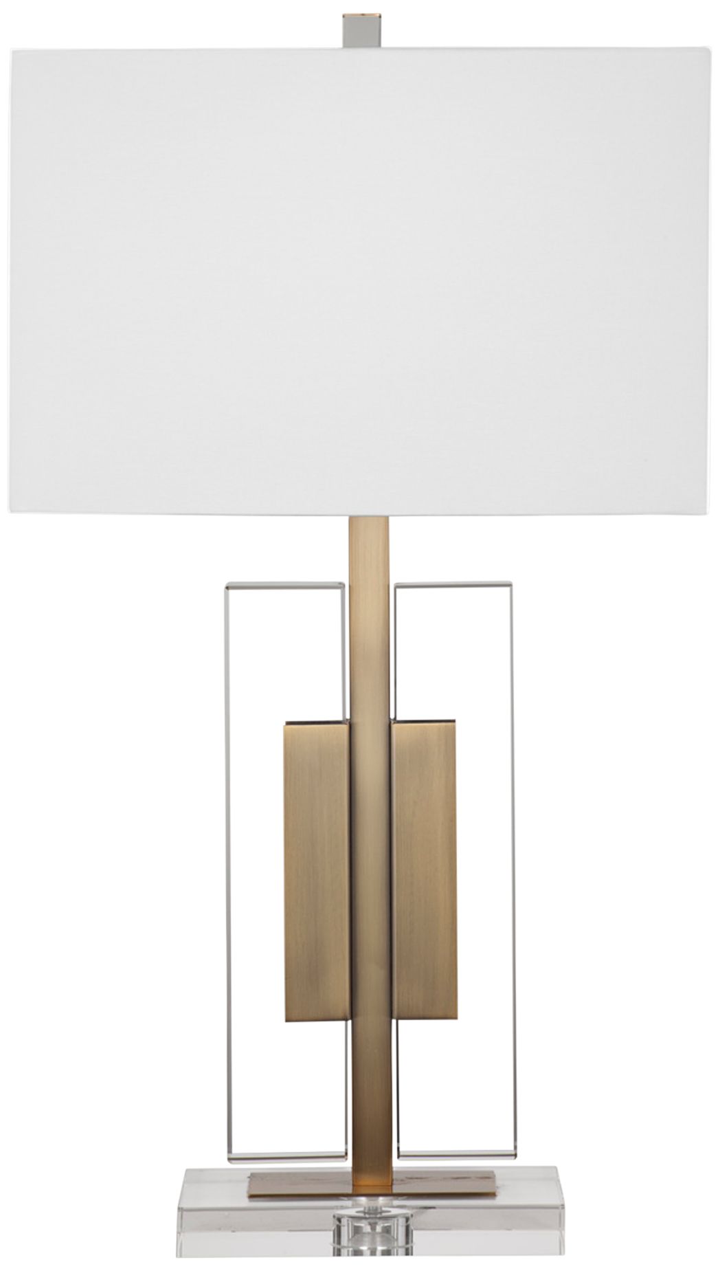 Cynthia Brass Metal and Clear Crystal Table Lamp 102K3 Lamps Plus