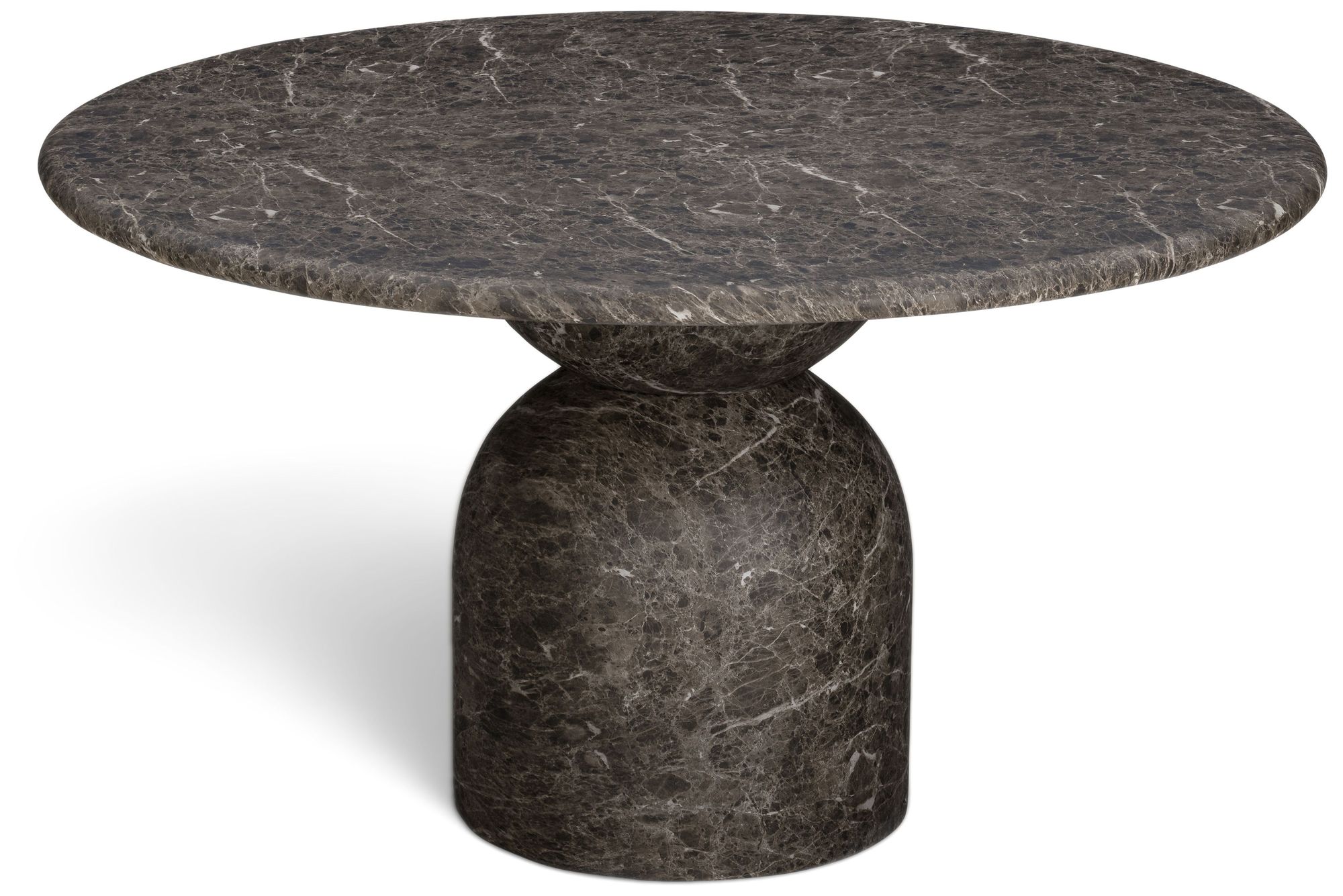 Image 2 Cynthia Dark Emperador Faux Marble Indoor / Outdoor Dining Table more views