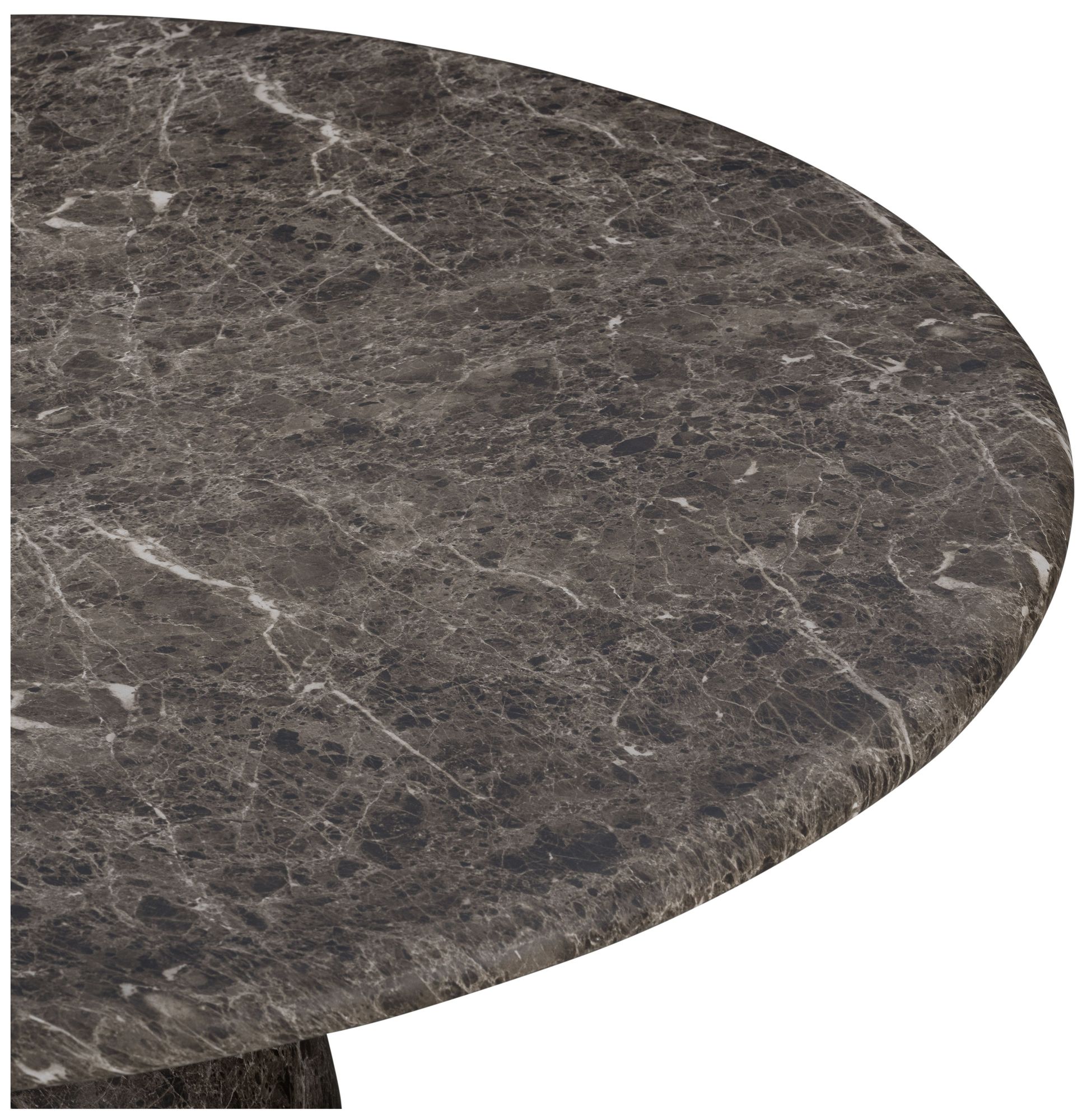 Image 3 Cynthia Dark Emperador Faux Marble Indoor / Outdoor Side Table more views