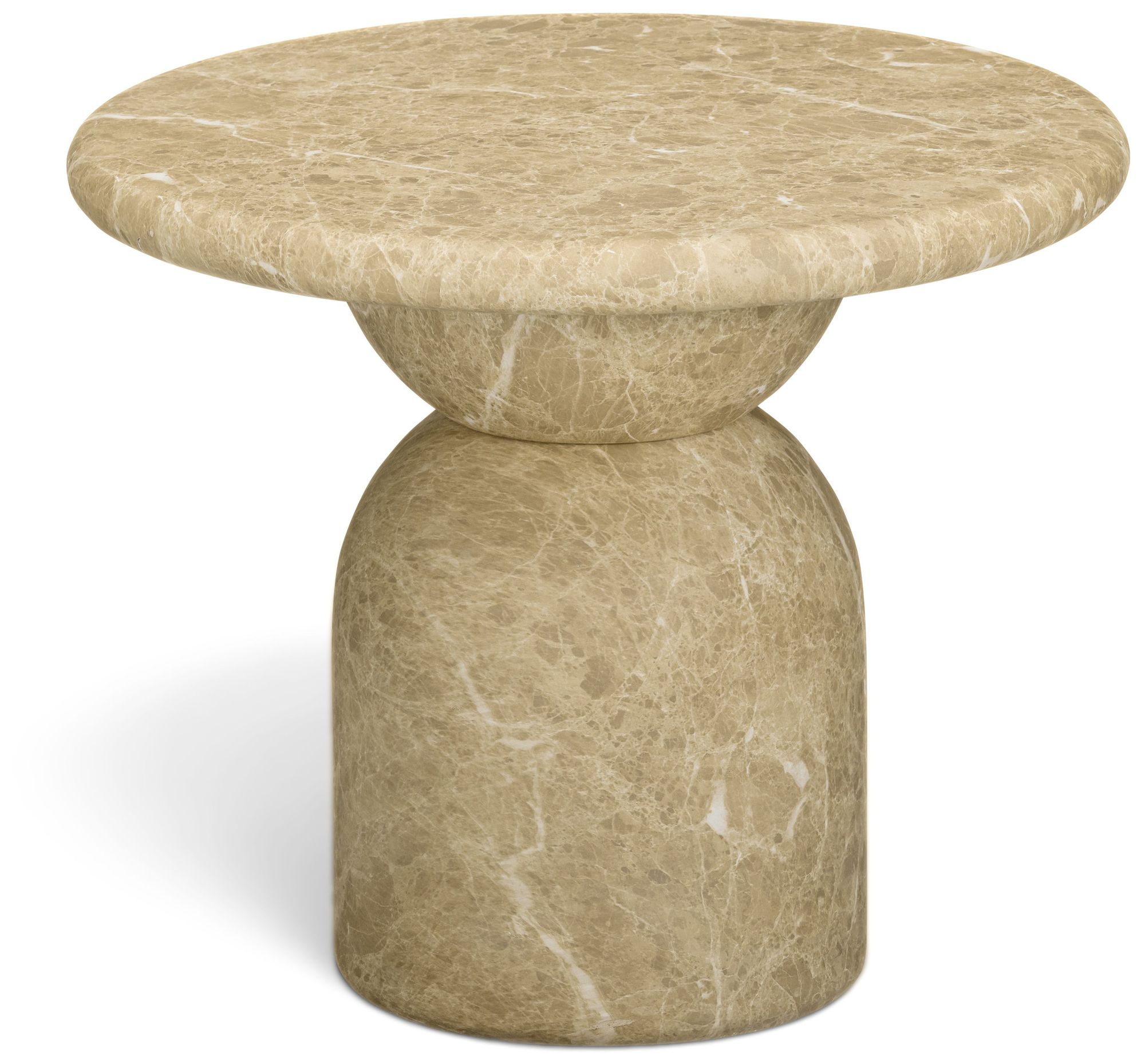 Image 2 Cynthia Light Emperador Faux Marble Indoor / Outdoor Side Table more views