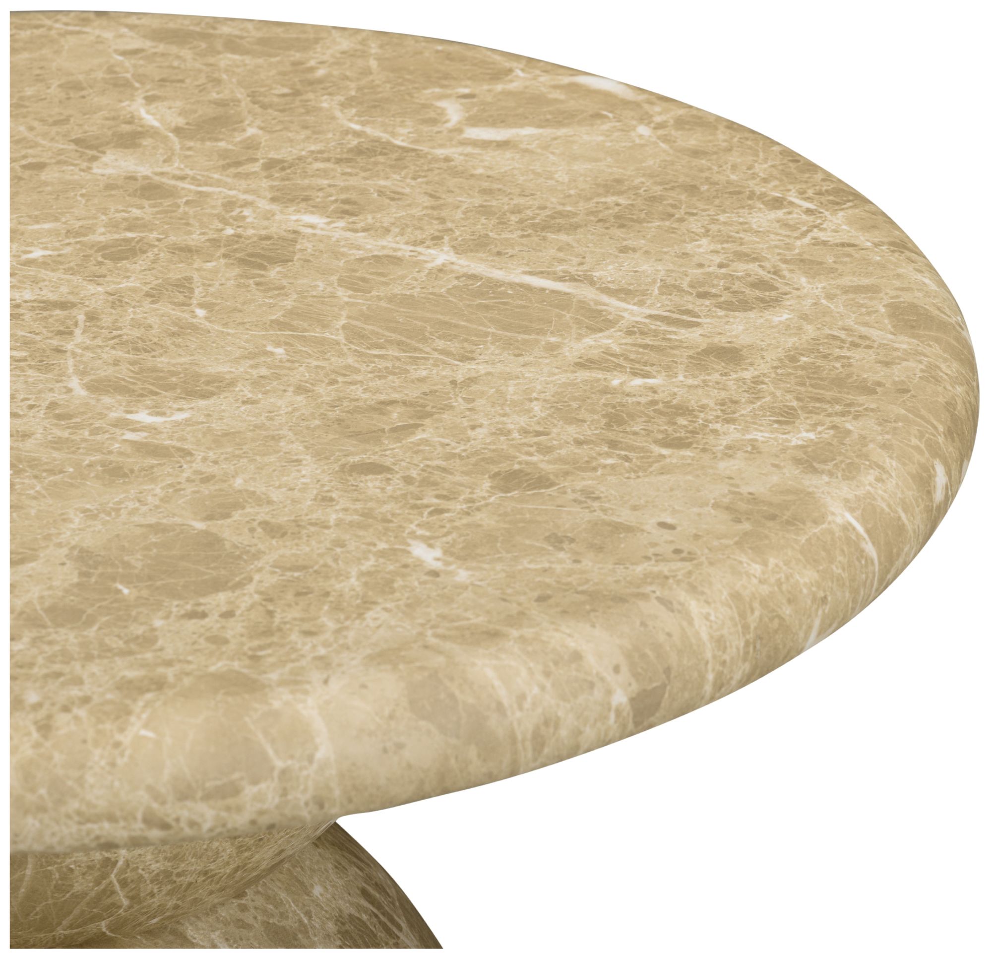 Image 3 Cynthia Light Emperador Faux Marble Indoor / Outdoor Side Table more views