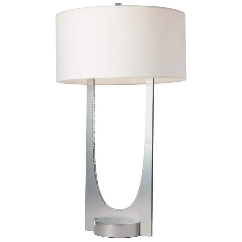 Image 1 Cypress 34.4 inchH Sterling Table Lamp With Natural Anna Shade