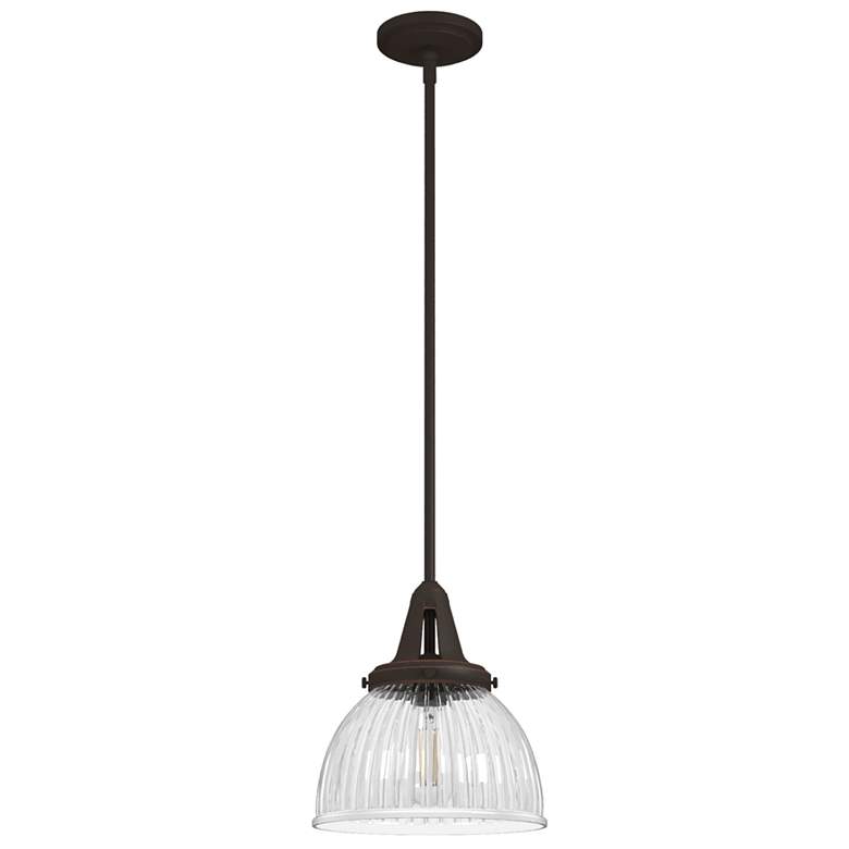 Image 1 Cypress Grove 10" Wide Natural Black Iron Pendant Light