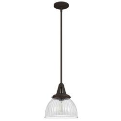 Cypress Grove 10" Wide Natural Black Iron Pendant Light
