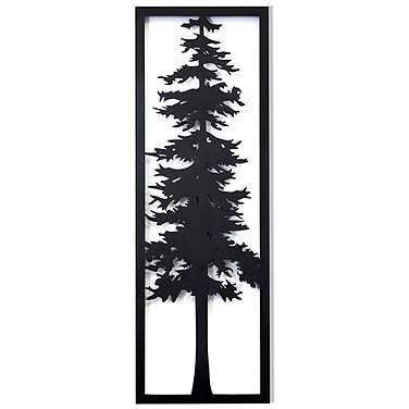 Cypress I Laser Cut Metal Wall Art With Fired Finish