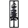 Cypress I Laser Cut Metal Wall Art With Fired Finish