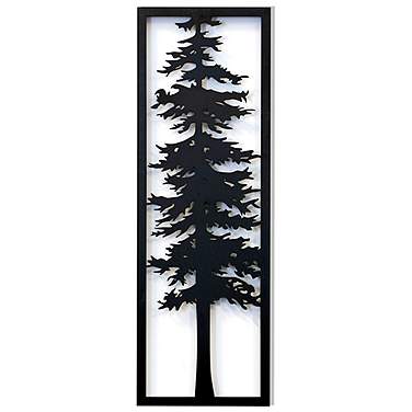 Cypress II Laser Cut Metal Wall Art With Fired Finish