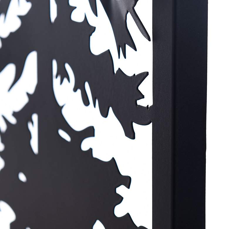 Image 4 Cypress II Laser Cut Metal Wall Art With Fired Finish more views