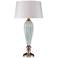Cypress Ribbed Mint and Gold Table Lamp