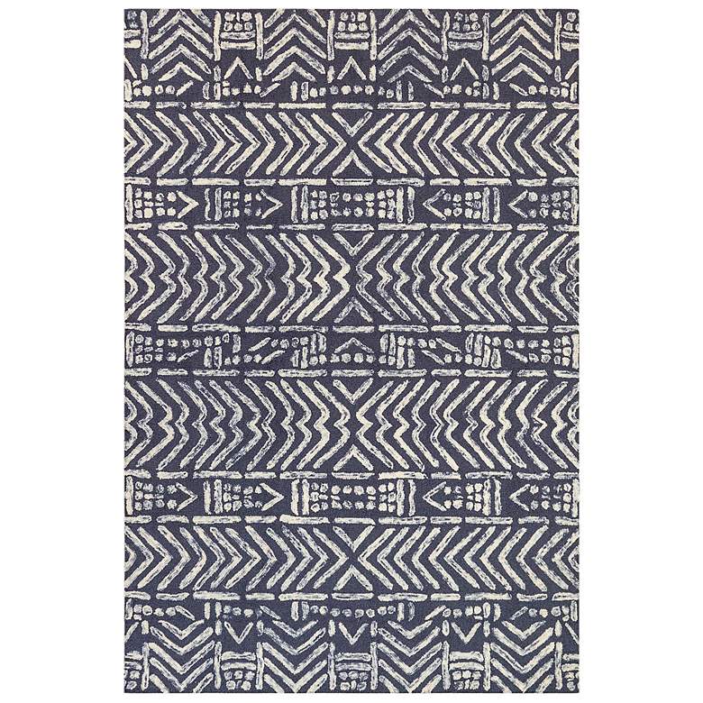 Image 2 Cyprus Batik 788033 5'x7'6" Denim Wool Indoor Area Rug