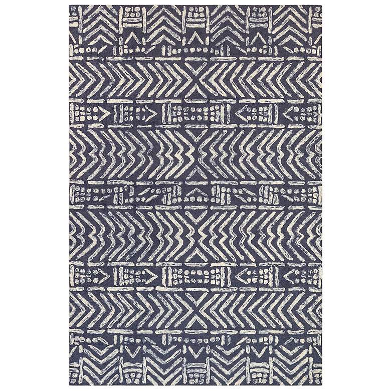 Image 2 Cyprus Batik 788033 5&#39;x7&#39;6 inch Denim Wool Indoor Area Rug