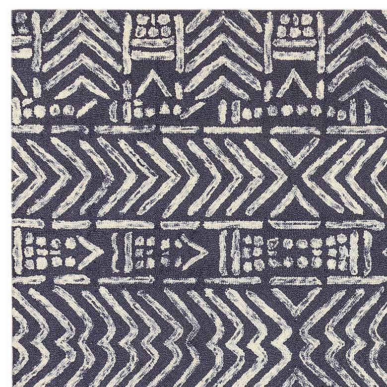 Image 3 Cyprus Batik 788033 5'x7'6" Denim Wool Indoor Area Rug more views