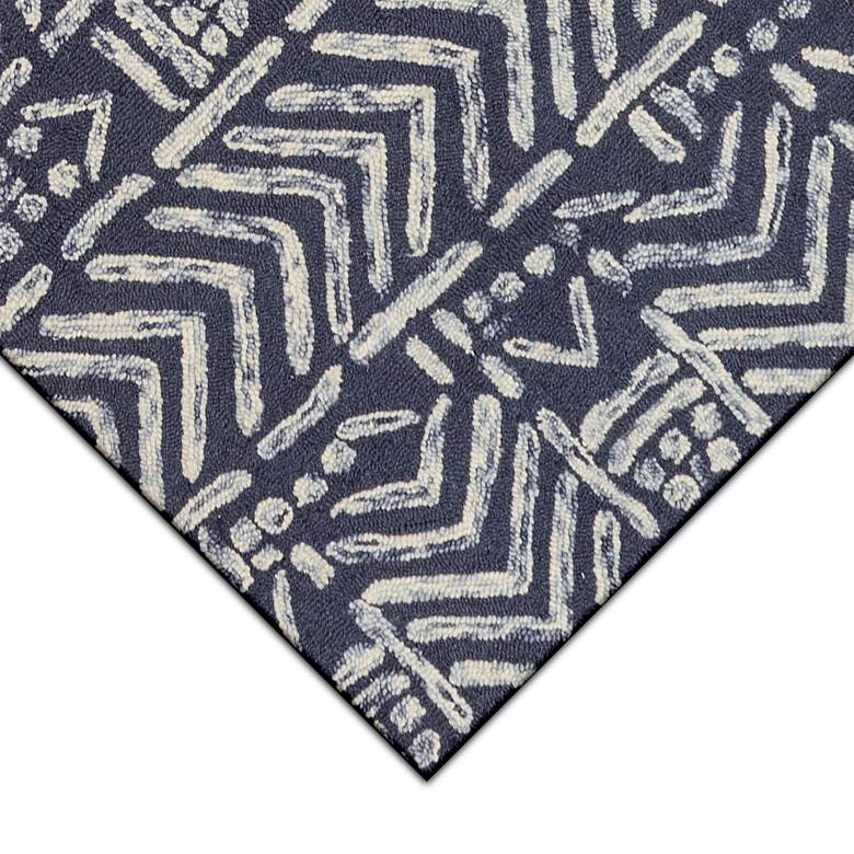 Image 4 Cyprus Batik 788033 5'x7'6" Denim Wool Indoor Area Rug more views