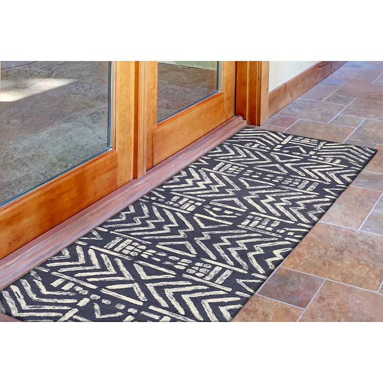 Image 6 Cyprus Batik 788033 5'x7'6" Denim Wool Indoor Area Rug more views