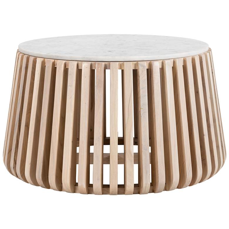 Image 1 Cyprus Coffee Table White & Natural