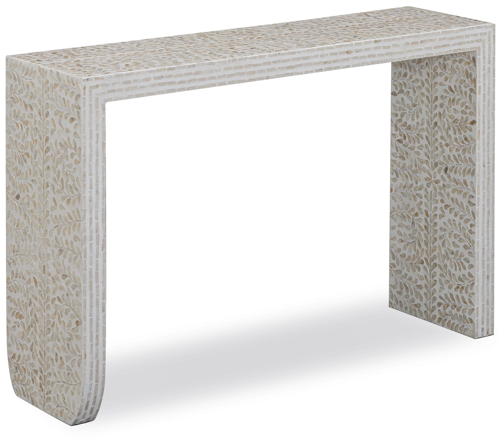 Image 3 Cyprus Cream Capiz Shell Console Table more views